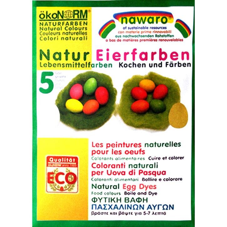 Aurich 51958 ökoNorm Eier-Farben,5 Natur- Deko Farben  15x12x1cm