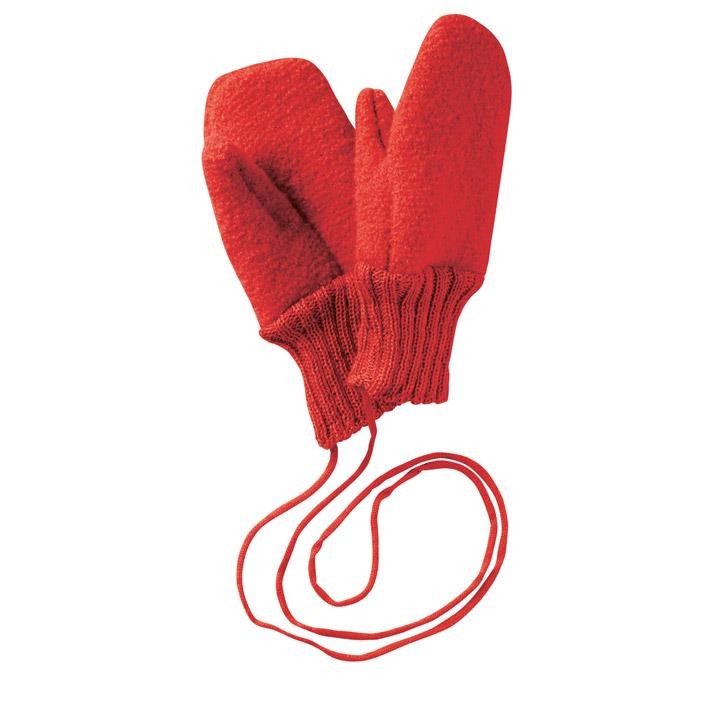 Disana Walk-Handschuhe 1 rot Vorsaison 100% bio-Schurwolle