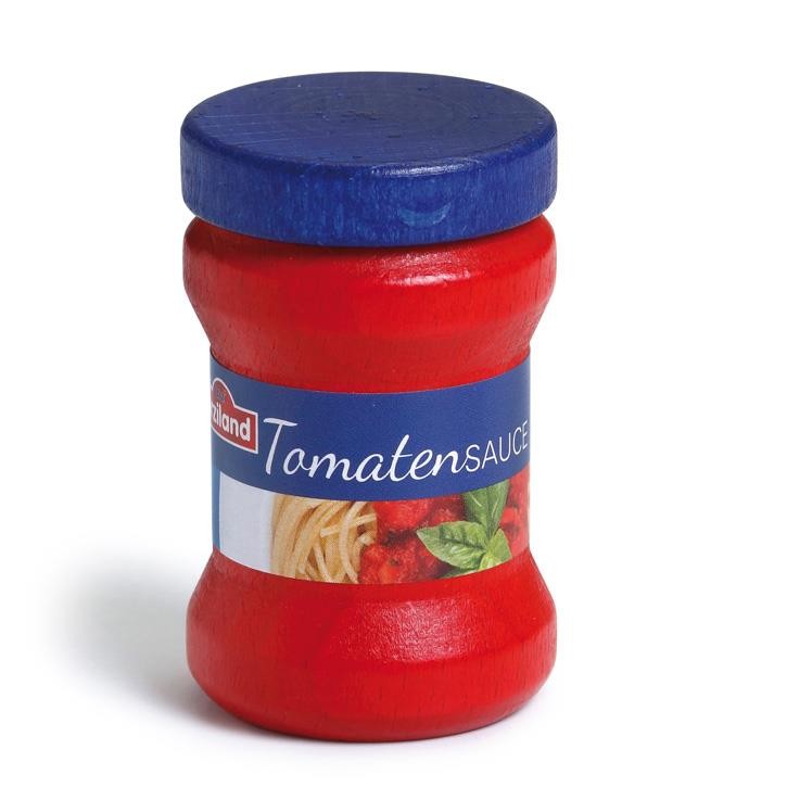 Erzi Tomatensauce aus Holz Kaufmannsladen