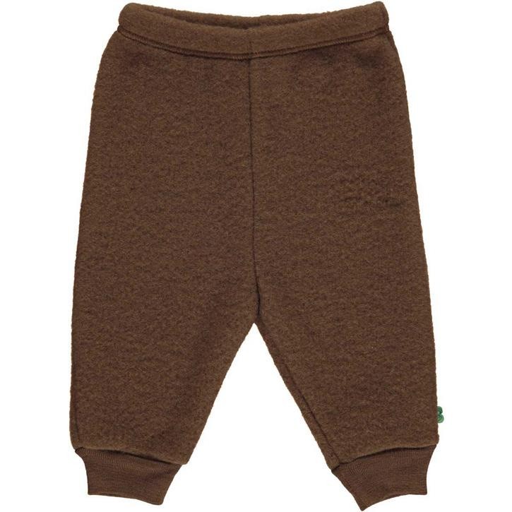 Freds World WOOL pants in merino wool fleece 56 Brown mist