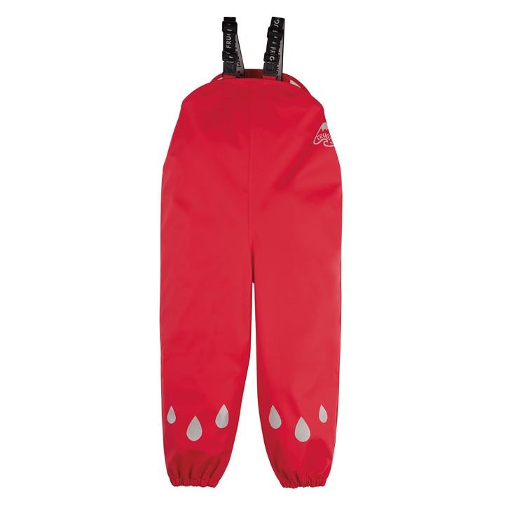 Frugi Puddle Buster Trousers, True Red, 1-2yrs