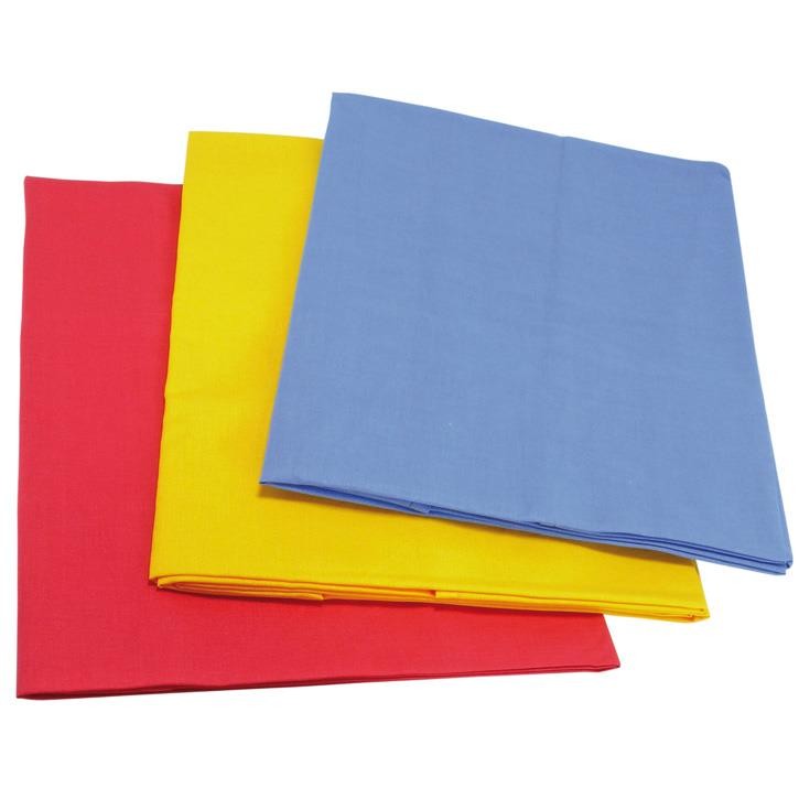 Glückskäfer 528210 Spieltücher Grundfarben (3sort.) rot, blau, gelb