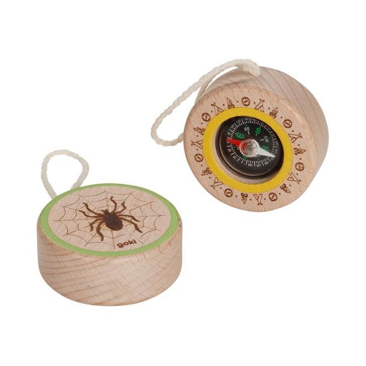 Goki Kompass Spinne 3+ Holz, Kunststoff