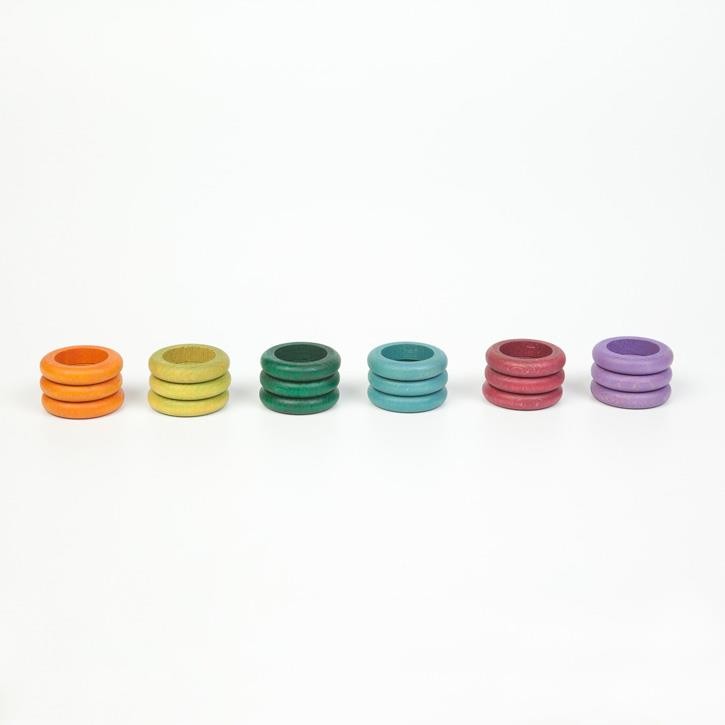 Grapat 18 x rings (6 no basic colors) 1,5+ Spiel Gut