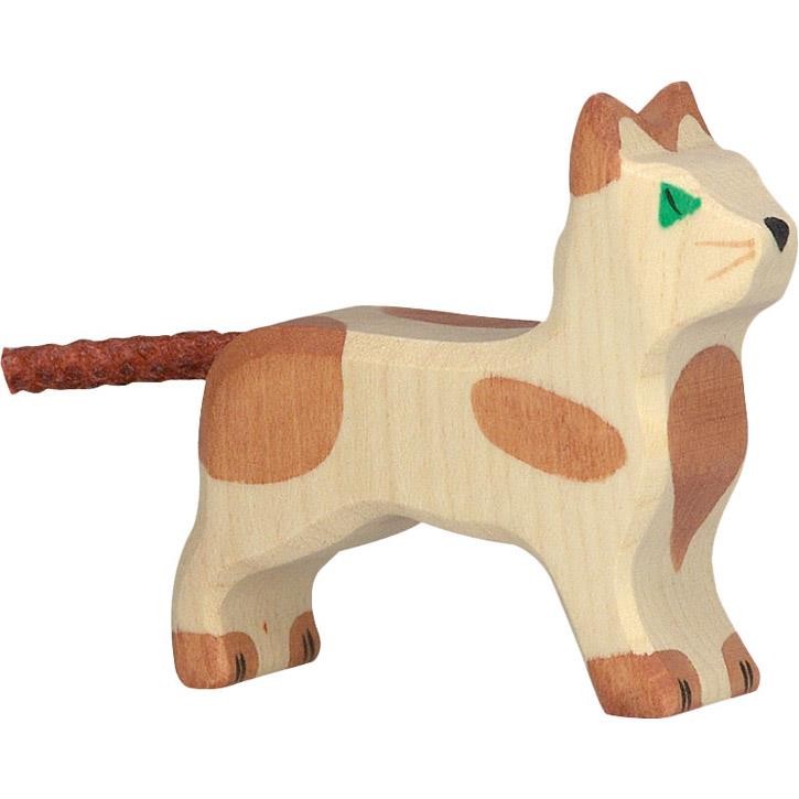 HOLZTIGER Katze, stehend, klein 80057 3+ Holz