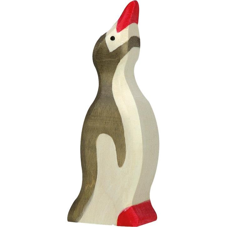 HOLZTIGER Pinguin, klein, Kopf hoch 80212 3+ Holz