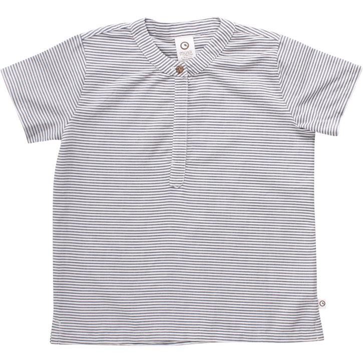 Müsli T-Shirt White/blue stripe 92/98