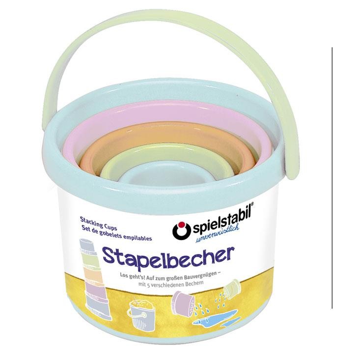 Spielstabil Stapelbecher-Set pastell 5-teilig