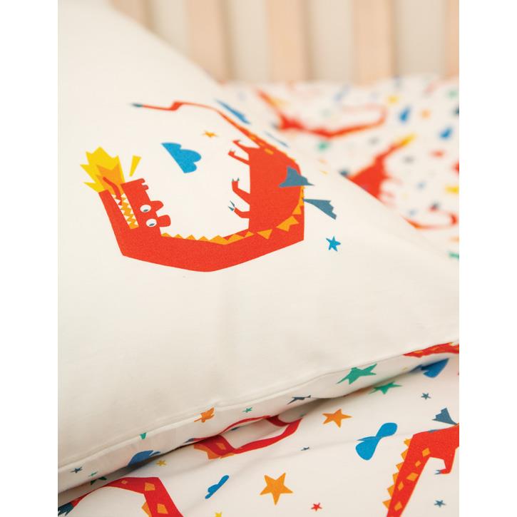 Frugi Cuddle Up Cot Bed Duvet Set Multi Dragon Dreams Onesize
