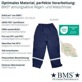 BMS Räuberwald-Pro Bundhose Kinder Regenhose