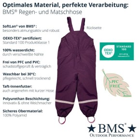 BMS Räuberwald-Pro Regen Latzhose für Kinder