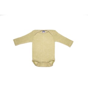 Cosilana Baby Body langarm aus Baumwolle/ Wolle/Seide