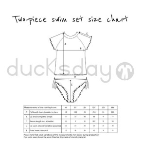 Ducksday UV Mädchen Shirt & Bikini Hose Moana UPF50+ UV Schutz