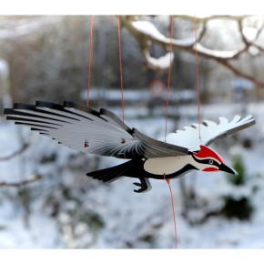 Fair Moms Pileated Woodpecker mit Geschenkbox - Handgefertigtes Flugmobil