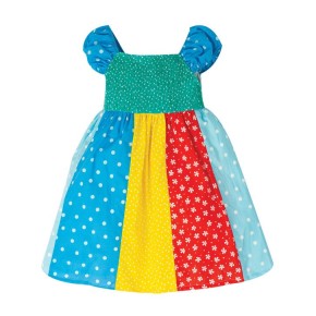 Frugi Kiki Hotchpotch Kleid  Rainbow Hotchpotch