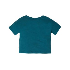 Frugi Myla T-Shirt  Steely Blue/Flower