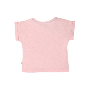 Frugi Sophia Slub T-Shirt  Soft Pink/Fish