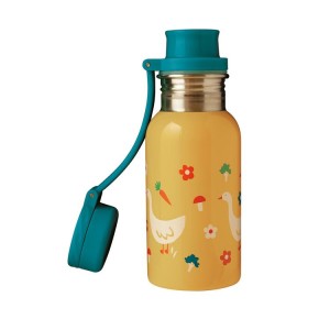 Frugi Splish Splash Steel Bottle, Bumblebee/Duck, O/S