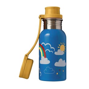 Frugi Splish Splash Steel Bottle, Rainbow Skies, O/S