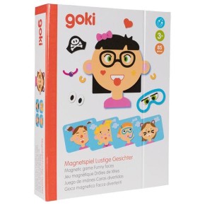 Goki Magnetspiel Lustige Gesichter Mädchen 58492 3+ Pappe