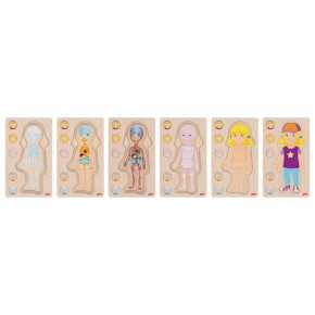 Goki Schichtenpuzzle Mädchen 4+ aus Holz