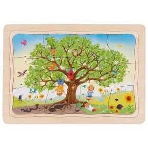 Goki Schichtenpuzzle Mein Apfelbaum 3+ Holz