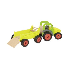 Goki Traktor mit Anhänger 55886 3+ aus Holz