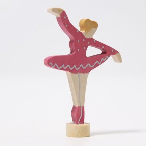 Grimms Steckfigur Ballerina Rubinrot 