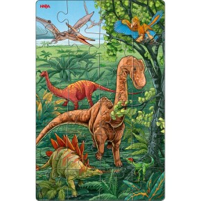 Haba 2 Puzzle - Dino - mit je 24 Teilen 4+