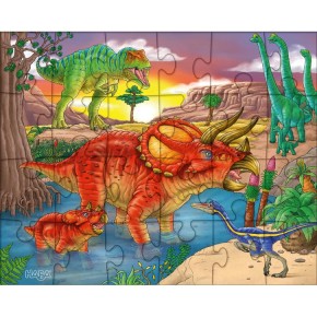 Haba 3 Puzzle Dinosaurier mit je 24 Teile 4+