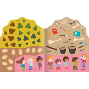 Haba Kreativ Kids-Sticker-Malbuch Dinosaurier