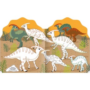 Haba Kreativ Kids-Sticker-Malbuch Dinosaurier