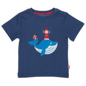Kite Wonder whale T-Shirt Navy