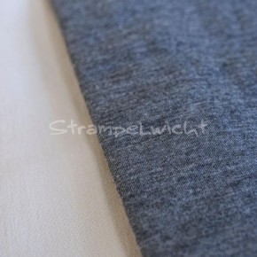 Lilano Decke Schurwolle KbT/Seide Jersey grau/ natur Ringel 80x90cm
