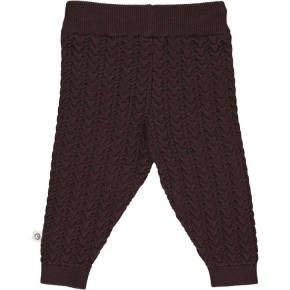 Müsli Knit cable pants baby Coffee
