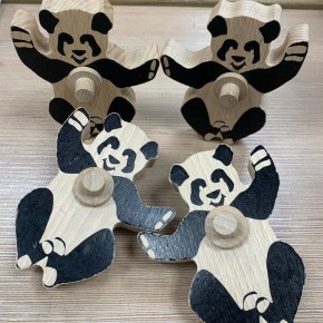 NIC Multibahn Pandabär natur/schwarz 1 Stück
