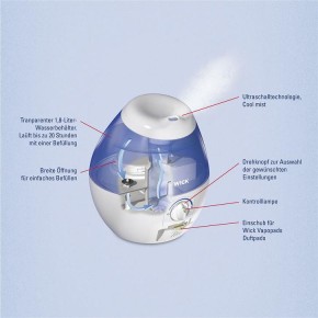 WICK® Ultraschall Luftbefeuchter