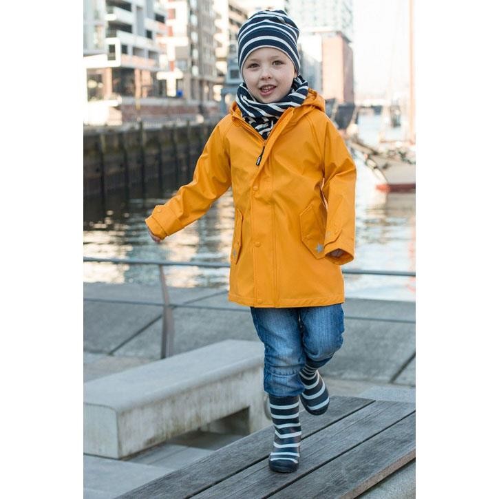 BMS Hafencity Coat Kids Softskin gelb Kinder Regenmantel
