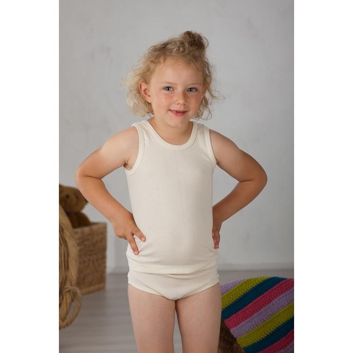 Cosilana Kinder-Unterhemd 0/Arm Wolle/Seide