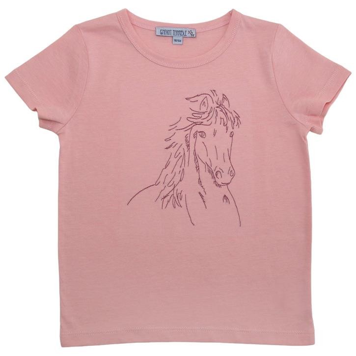 Enfant Terrible Shirt mit Pferd hellrosé