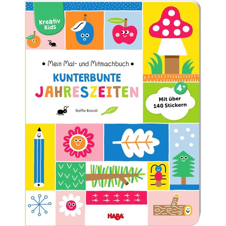 Haba Kreativ Kids  Mein Mal-und Mitmachbuch Kunterbunte Jahreszeiten
