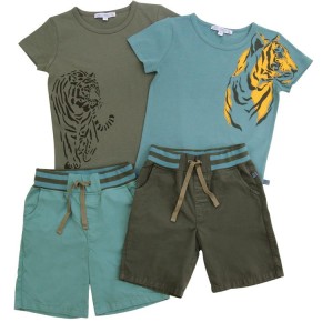 Enfant Terrible forest Shirt mit Tigerdruck